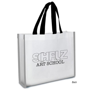 Reflective Non-Woven Coloring Tote Bag With Crayons